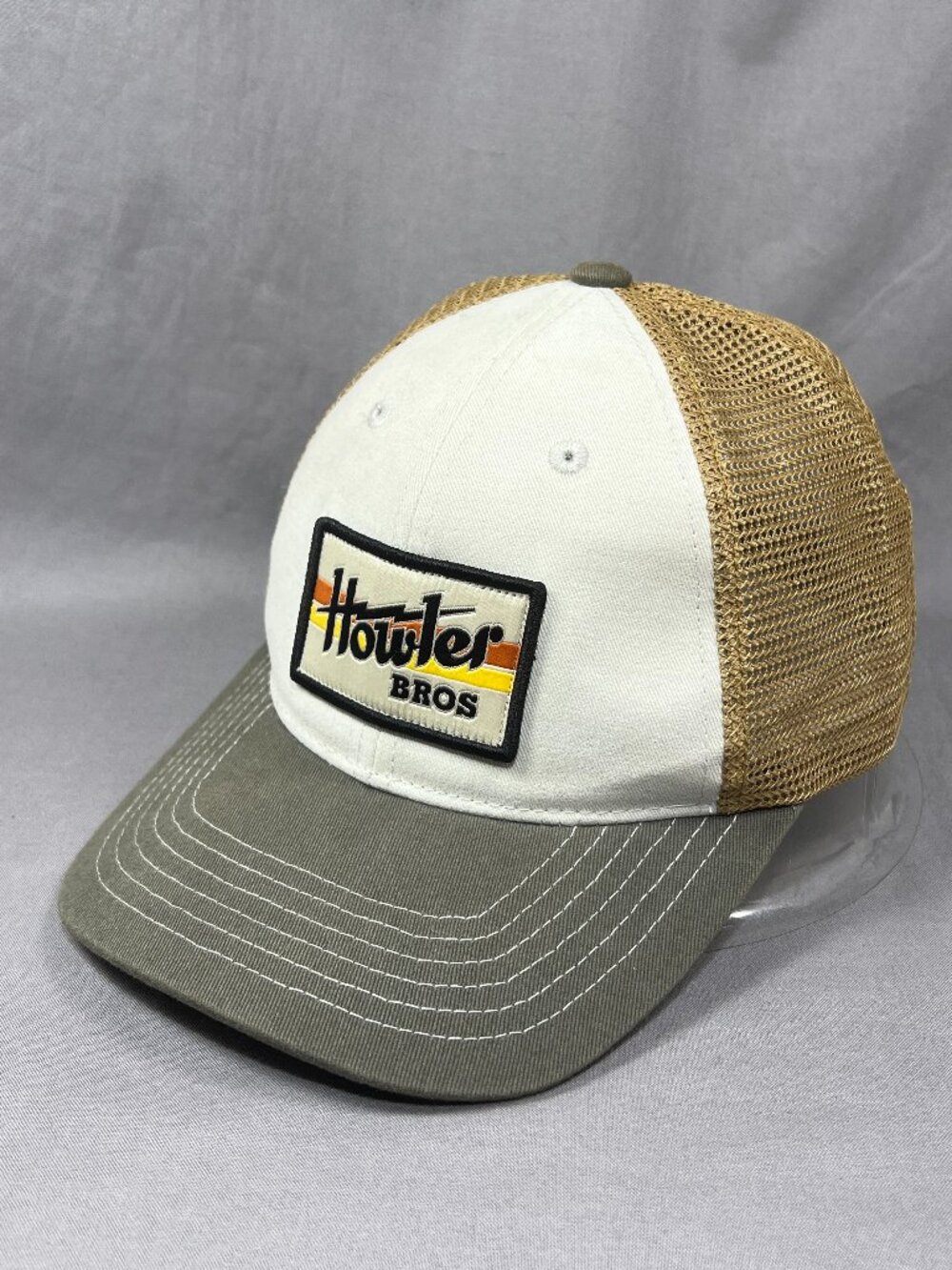Howler Bros Heed The Call Snapback Hat Cap Ivory Trucker Mesh Fishing Surf Mens - Picture 6 of 15